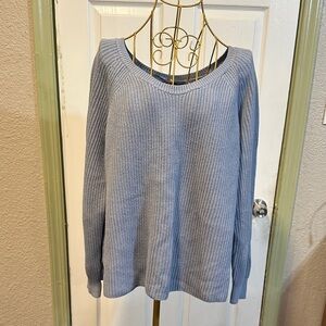 Banana Republic Sky Blue Knit Pullover 100% combed cotton